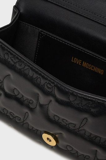 Love Moschino Logolu Zincir Askılı Bayan Çanta JC4128PP1LLJ0000 SİYAH - 5