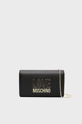 Love Moschino Logolu Zincir Askılı Bayan Çanta JC4213PP1ILQ100A SİYAH - 1