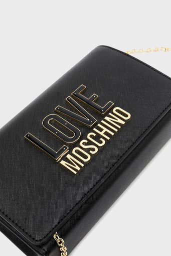 Love Moschino Logolu Zincir Askılı Bayan Çanta JC4213PP1ILQ100A SİYAH - 4