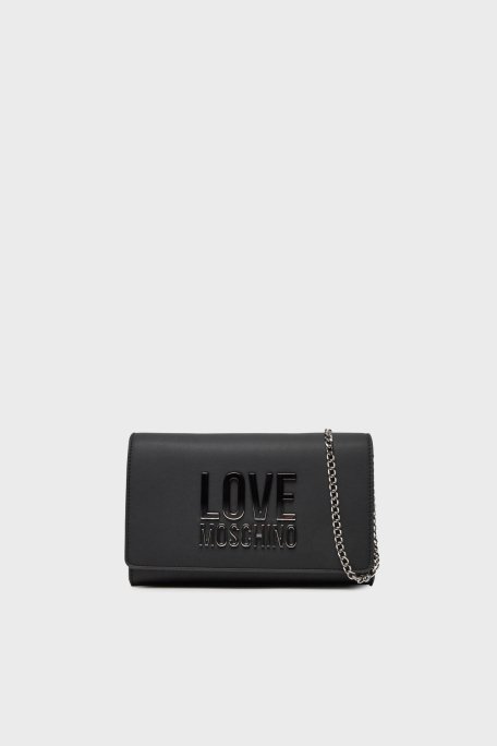 Love Moschino Logolu Zincir Askılı Bayan Çanta JC4260PP0MKD000B SİYAH - 1