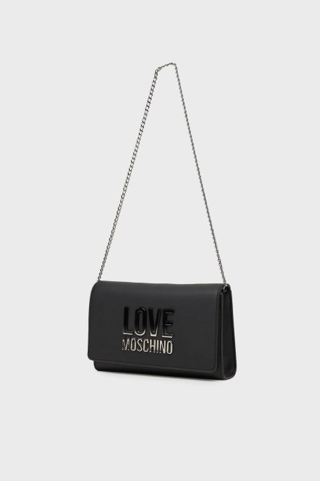 Love Moschino Logolu Zincir Askılı Bayan Çanta JC4260PP0MKD000B SİYAH - 3