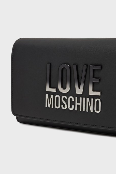Love Moschino Logolu Zincir Askılı Bayan Çanta JC4260PP0MKD000B SİYAH - 5