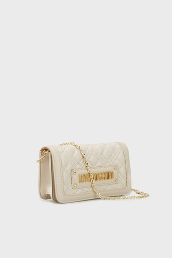 Love Moschino Logolu Zincir Askılı Bayan Çanta JC5681PP0GLA0103 BEJ - 2