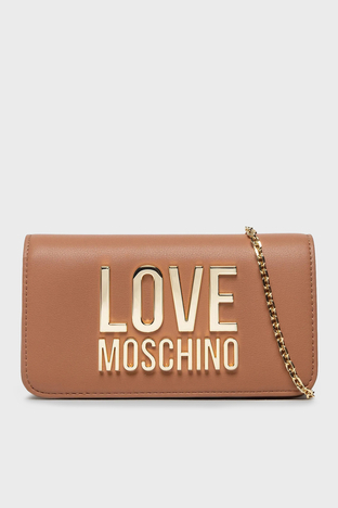 Love Moschino - Love Moschino Logolu Zincir Askılı Bayan Cüzdan JC5610PP1FLJ020A TABA
