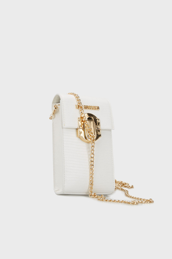 Love Moschino Logolu Zincir Askılı Bayan Telefon Çantası JC5727PP0GKU0100 BEYAZ - 2