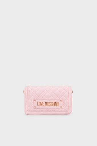 Love Moschino Logolu Zincir Askılı Kapitone Bayan Çanta JC5681PP1ILA0601 PUDRA - 1