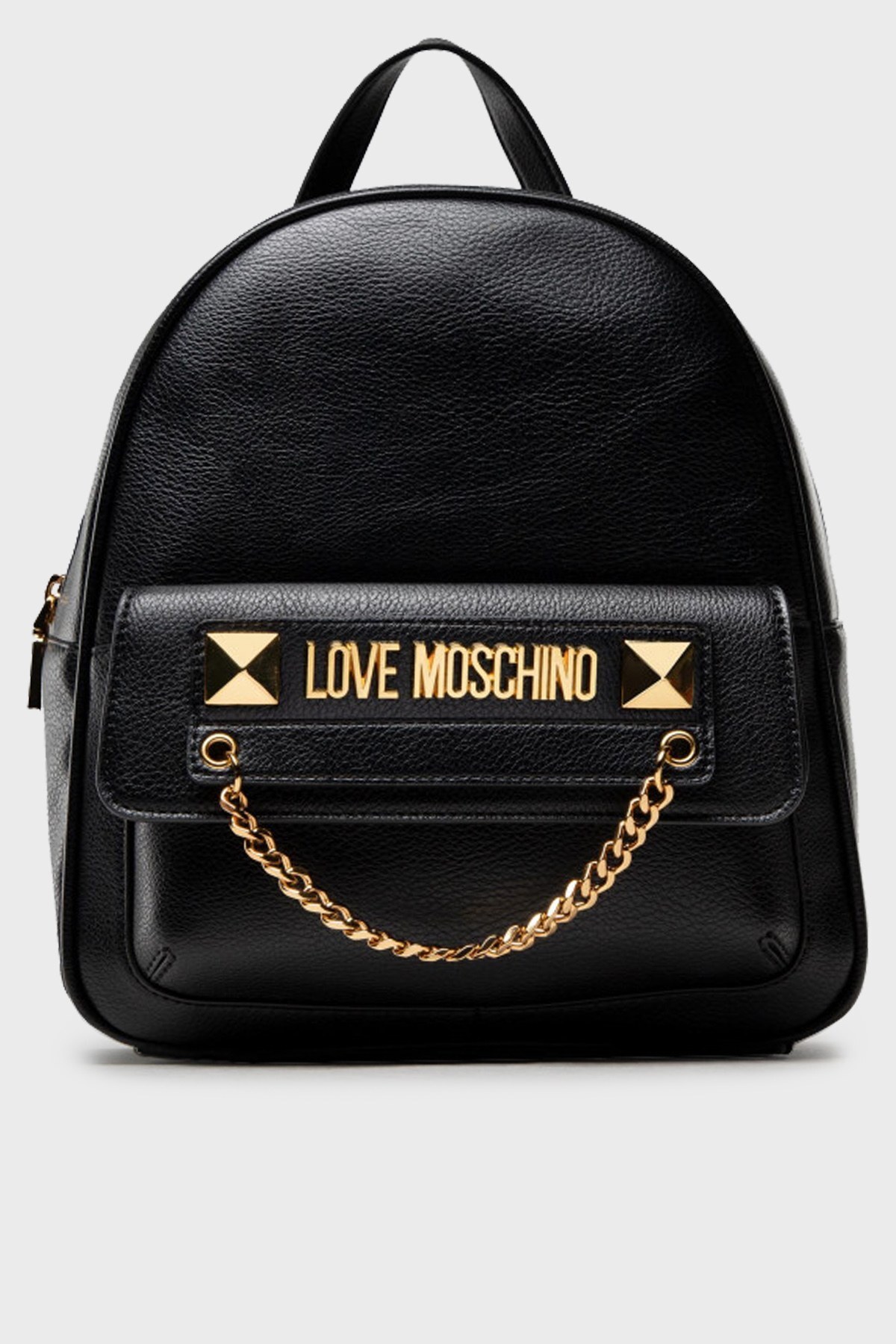 Love Moschino Logolu Zincirli Ayarlanabilir Omuz Askılı Bayan Çanta S JC4244PP0DKC0000 SİYAH