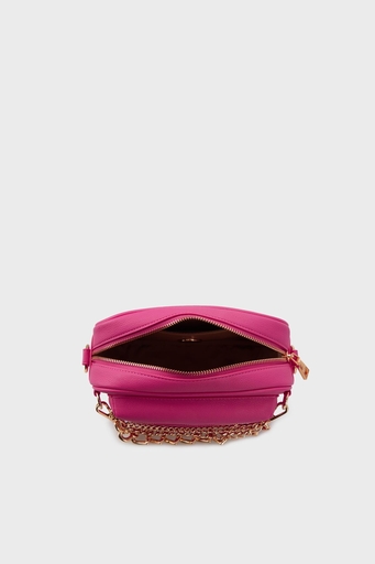 Love Moschino Logolu Zincirli Çıkarılabilir Uzatma Askılı Bayan Çanta JC4291PP0GKT0604 FUŞYA - 4