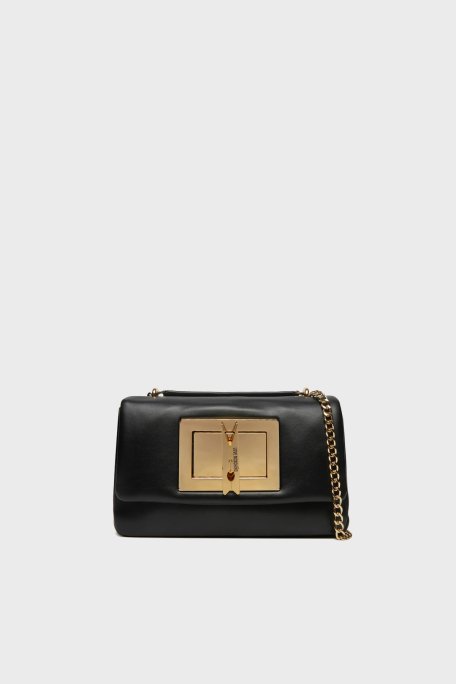 Love Moschino Mandal Detaylı Zincir Askılı Bayan Çanta JC4164PP1MLM0000 SİYAH - 1