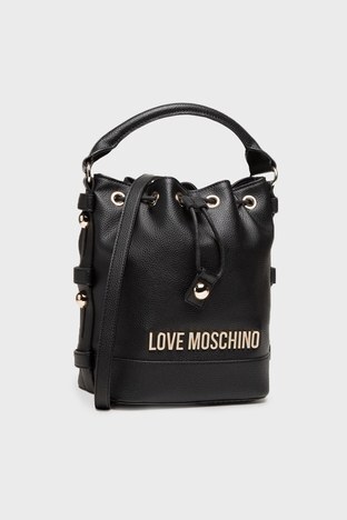 Love Moschino - Love Moschino Marka Logolu Ayarlanabilir Askılı Bayan Çanta S JC4020PP1CLB0000 SİYAH