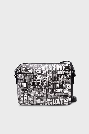Love Moschino - Love Moschino Marka Logolu Ayarlanabilir Askılı Bayan Çanta S JC4160PP1DLE100A SİYAH