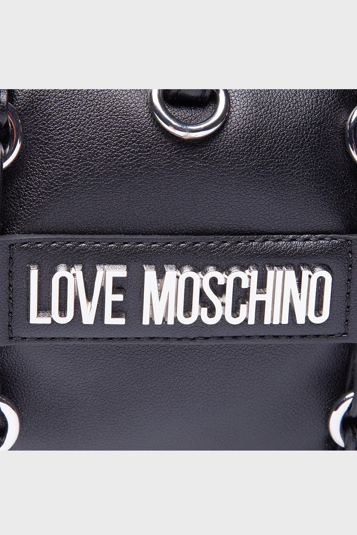 Love Moschino Marka Logolu Ayarlanabilir Askılı Bayan Sırt Çantası S JC4143PP1DLD0000 SİYAH
