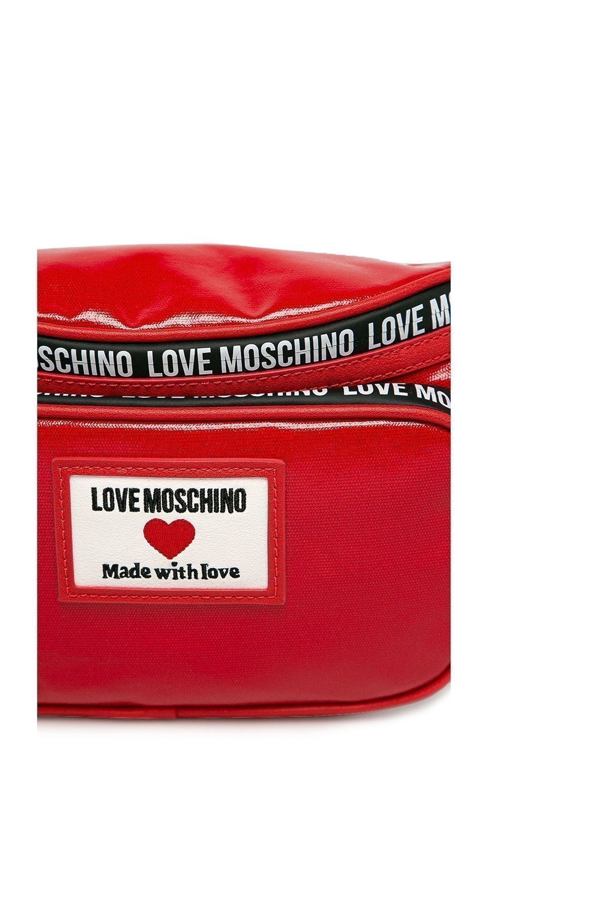 Love Moschino Marka Logolu Ayarlanabilir Askılı Bel Kadın Çanta JC4034PP1CLC150A KIRMIZI