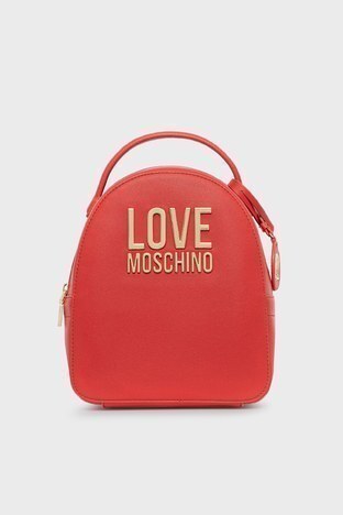 Love Moschino - Love Moschino Marka Logolu Ayarlanabilir Askılı Çanta Bayan Sırt Çantası S JC4101PP1DLJ050A KIRMIZI