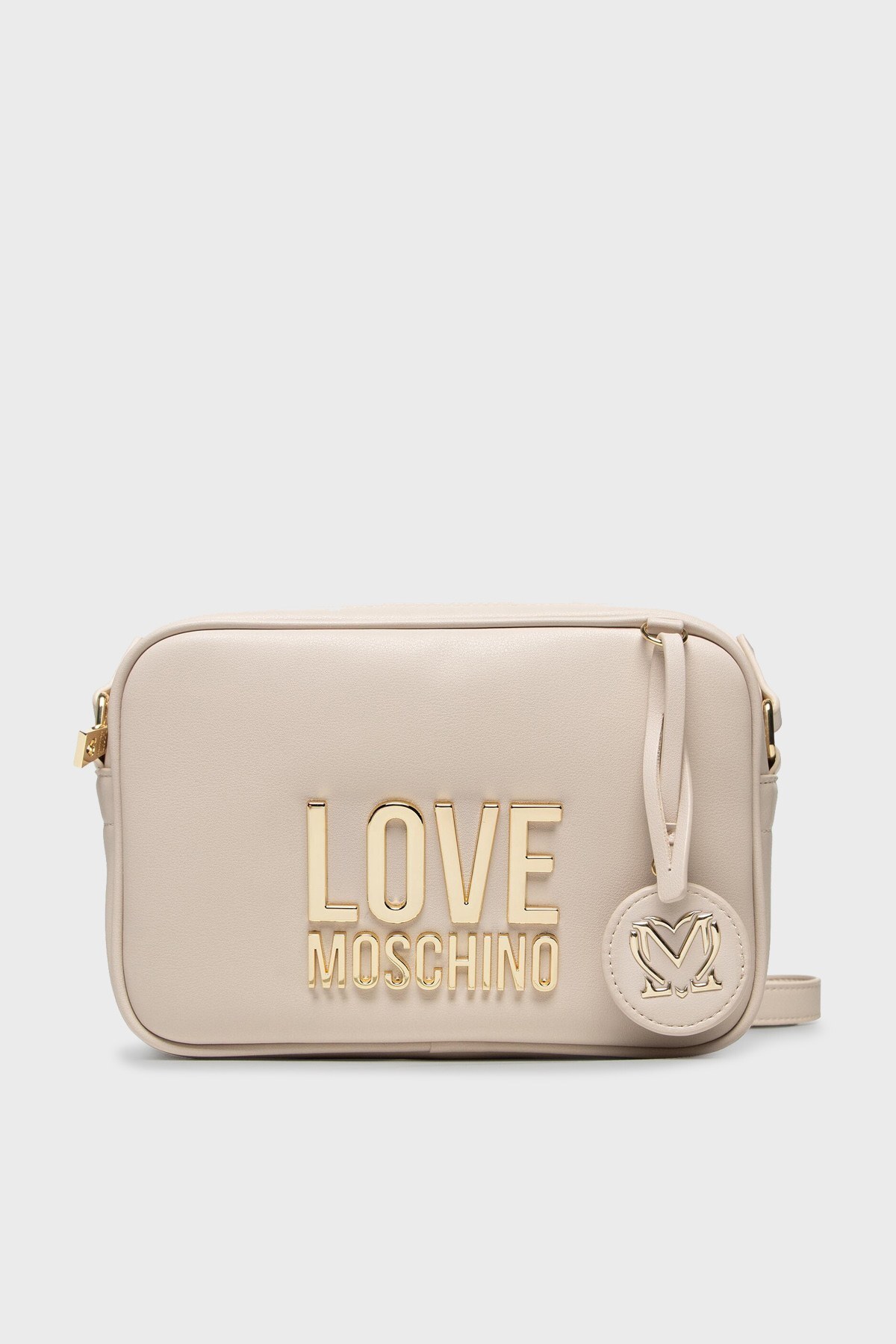 Love Moschino Marka Logolu Ayarlanabilir Omuz Askılı Bayan Çanta JC4107PP1ELJ010A BEJ