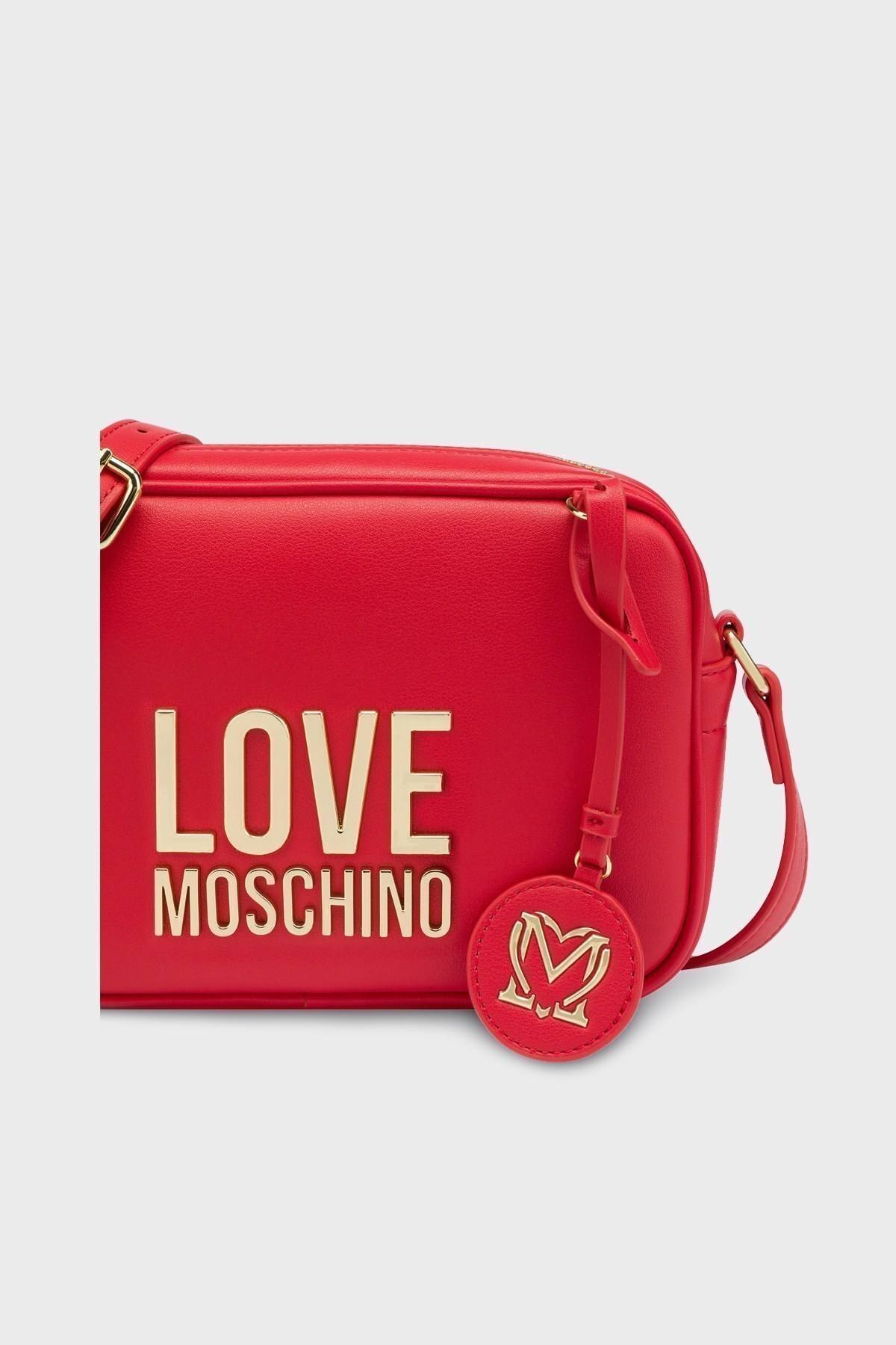 Love Moschino Marka Logolu Ayarlanabilir Omuz Askılı Bayan Çanta JC4107PP1ELJ050A KIRMIZI