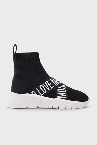 Love Moschino - Love Moschino Marka Logolu Sneaker Bayan Ayakkabı S JA15033G1DIZ0000 SİYAH