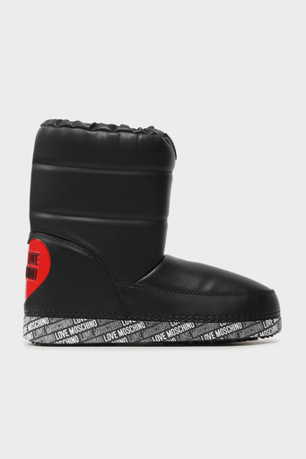 Love Moschino Suya Dayanıklı Logolu Büzgülü Bayan Kar Botu JA24142G1HIT400A SİYAH - 1
