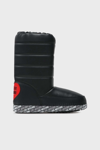 Love Moschino Suya Dayanıklı Logolu Büzgülü Bayan Kar Botu JA24162G1HIT400B SİYAH - 1