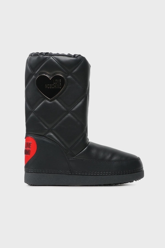 Love Moschino Suya Dayanıklı Logolu Büzgülü Bayan Kar Botu JA24172G1HIT7000 SİYAH - 1