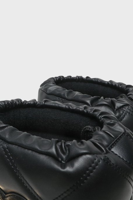 Love Moschino Suya Dayanıklı Logolu Büzgülü Bayan Kar Botu JA24172G1HIT7000 SİYAH - 5