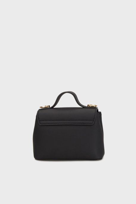 Love Moschino Taşlı Logolu Çıkarılabilir Askılı Mini Bayan Çanta JC4279PP0MKI0000 SİYAH - 2