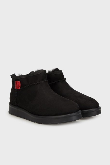 Love Moschino Yapay Yumuşak Tüylü Süet Bayan Bot JA24043H0LJAW000 SİYAH - 2