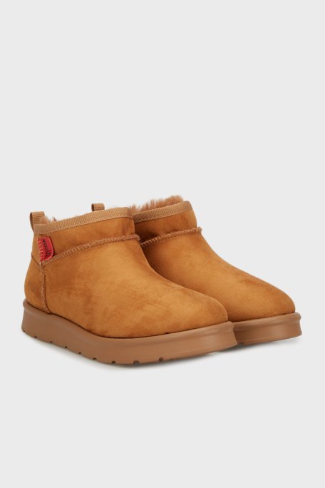 Love Moschino Yapay Yumuşak Tüylü Süet Bayan Bot JA24043H0LJAW208 TABA - 2