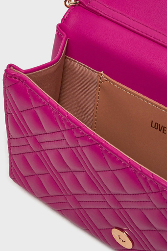 Love Moschino Zincir Askılı Kapitone Bayan Çanta JC4079PP1LLA0626 FUŞYA - 5