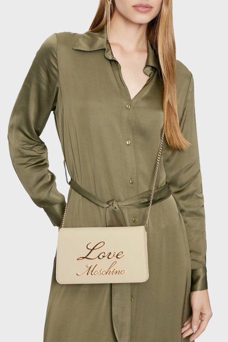 Love Moschino Zincir Askılı Logolu Bayan Çanta JC4318PP0LKK0110 BEJ - 2