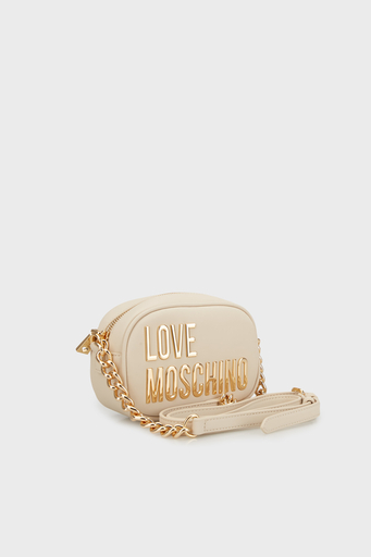 Love Moschino Zincirli Ayarlanabilir Askılı Bayan Çanta JC4026PP1LKD0110 BEJ