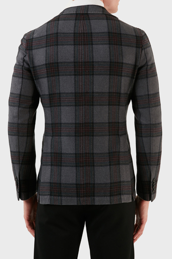 Manuel Ritz Ekoseli Blazer Erkek Ceket ZOX1910G807TW151634C98 GRİ - 2
