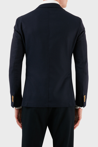 Manuel Ritz Yün ve Pamuk Karışımlı Blazer Erkek Ceket ZOX2111G517Y1161531C88 LACİVERT - 2