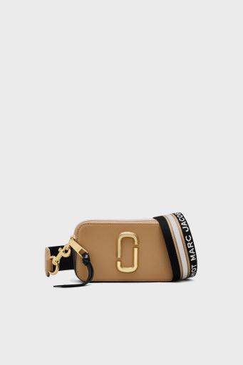 Marc Jacobs The Snapshot Ayarlanabilir Omuz Askılı Hakiki Deri Bayan Çanta 2S3HCR500H03 233 SİYAH-KAHVE - 1
