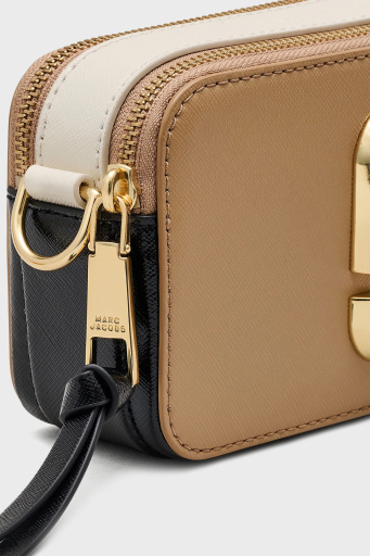 Marc Jacobs The Snapshot Ayarlanabilir Omuz Askılı Hakiki Deri Bayan Çanta 2S3HCR500H03 233 SİYAH-KAHVE - 4