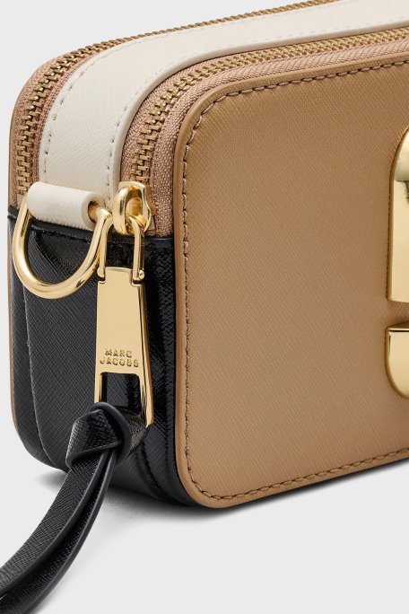 Marc Jacobs The Snapshot Ayarlanabilir Omuz Askılı Hakiki Deri Bayan Çanta 2S3HCR500H03 233 SİYAH-KAHVE - 4