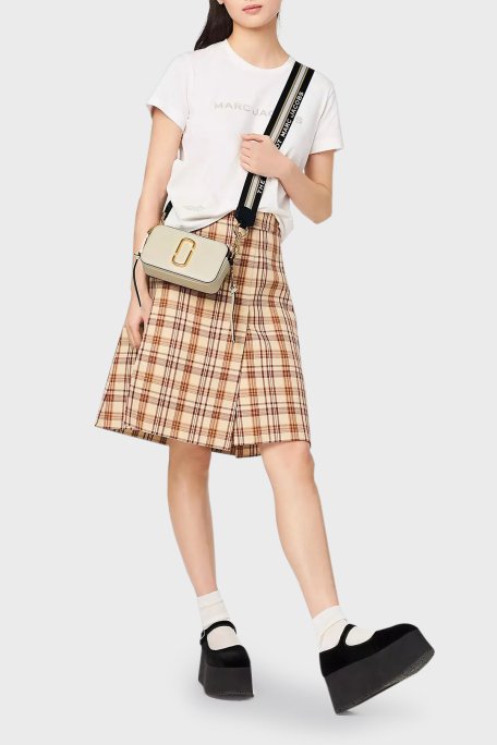 Marc Jacobs The Snapshot Ayarlanabilir Askılı Hakiki Deri Bayan Çanta M0012007 136 EKRU-SİYAH - 2