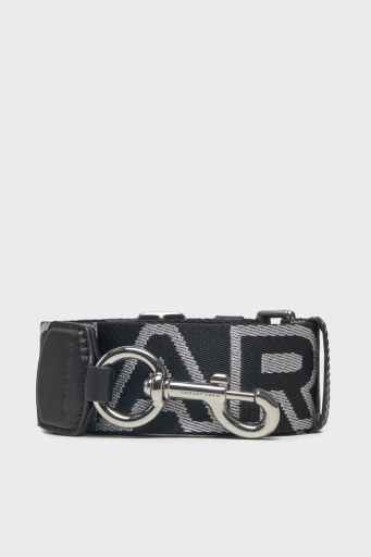 Marc Jacobs Ayarlanabilir ve Çıkarılabilir Logolu Bayan Çanta Askısı 2S3SST001S02 018 SİYAH-GÜMÜŞ - 4