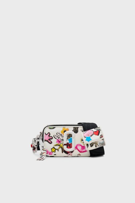 Marc Jacobs Baskılı Hakiki Deri Çıkarılabilir Askılı Bayan Çanta 2S5HCR010H02 101 BEYAZ - 7