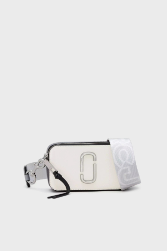 Marc Jacobs The Snapshot Çıkarılabilir Askılı Deri Bayan Çanta 2S3HCR500H03 164 SİYAH-BEYAZ - 1