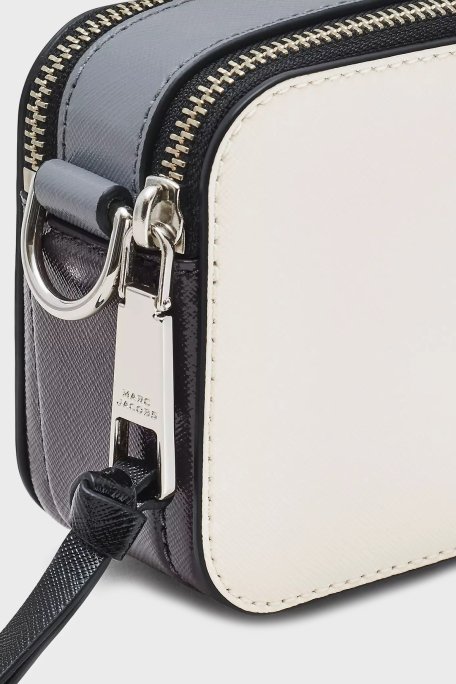 Marc Jacobs The Snapshot Çıkarılabilir Askılı Deri Bayan Çanta 2S3HCR500H03 164 SİYAH-BEYAZ - 8