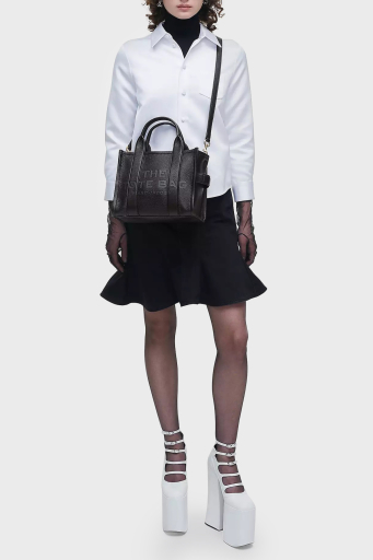 Marc Jacobs The Small Tote Çıkarılabilir Askılı Deri Bayan Çanta H009L01SP21 001 SİYAH - 10