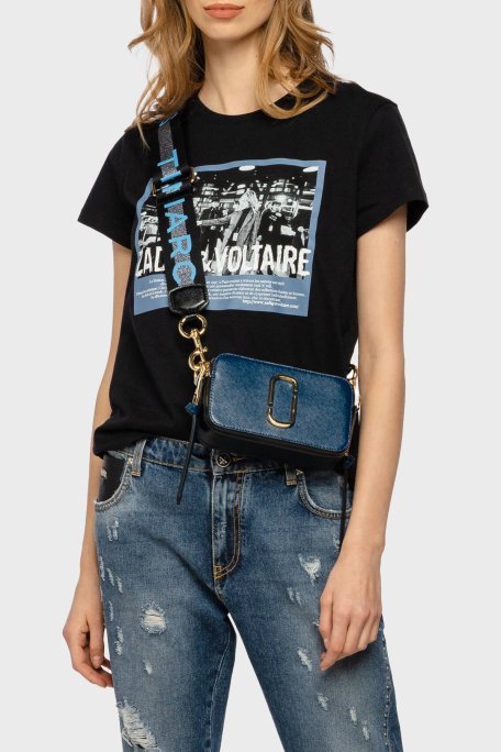 Marc Jacobs Hakiki Deri Logolu Ayarlanabilir Askılı Bayan Çanta M0014146 424 LACİVERT - 2