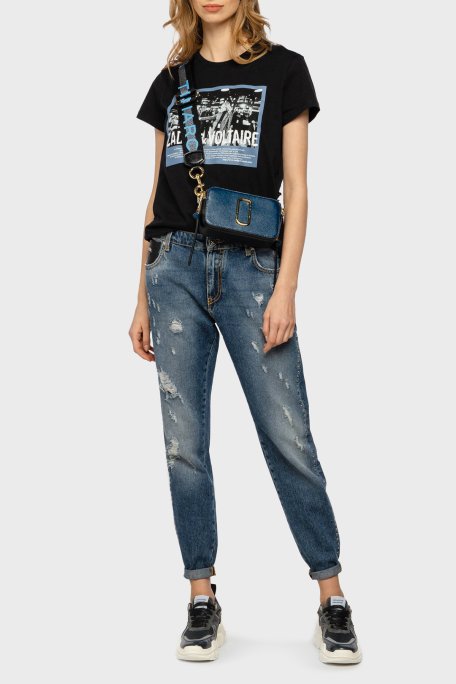 Marc Jacobs Hakiki Deri Logolu Ayarlanabilir Askılı Bayan Çanta M0014146 424 LACİVERT - 3