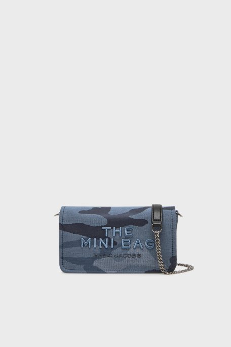 Marc Jacobs Jakarlı Logo İşlemeli Çıkarılabilir Zincir Askılı Mini Bayan Çanta 2R4SMN015S03 401 LACİVERT - 6