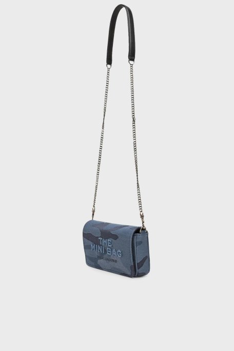 Marc Jacobs Jakarlı Logo İşlemeli Çıkarılabilir Zincir Askılı Mini Bayan Çanta 2R4SMN015S03 401 LACİVERT - 8