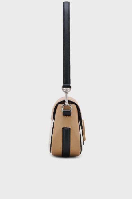 Marc Jacobs Large Hakiki Deri Logolu Çıkarılabilir Çift Askılı Bayan Çanta 2S5HSH022H02 233 CAMEL - 5