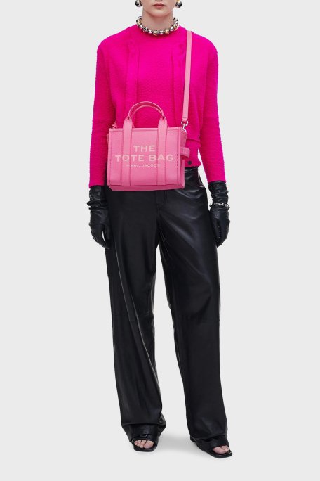 Marc Jacobs The Small Tote Logolu Çıkarılabilir Askılı Bayan Çanta H009L01SP21 666 PEMBE - 2