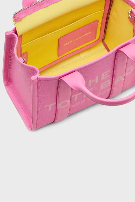 Marc Jacobs The Small Tote Logolu Çıkarılabilir Askılı Bayan Çanta H009L01SP21 666 PEMBE - 4