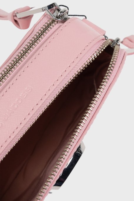 Marc Jacobs Logolu Deri Çıkarılabilir Askılı Bayan Çanta 2S4HCR073H02 669 PEMBE - 5